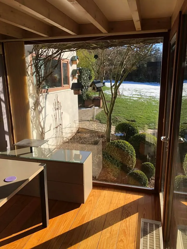 Baie vitrée équipée d'un double vitrage neuf