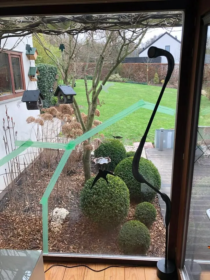 Baie vitrée : remplacement après bris · avant